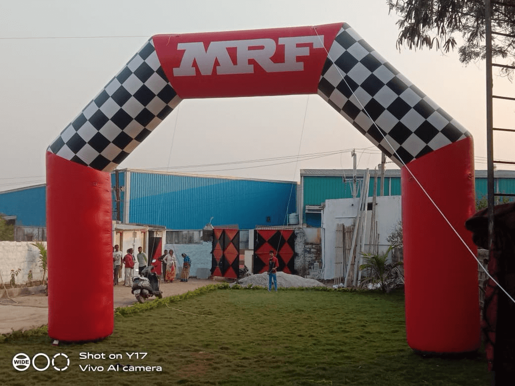 Inflatable brand arch